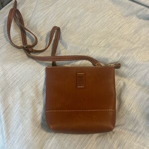 Portland Leather Saddle Brown Crossbody Bag